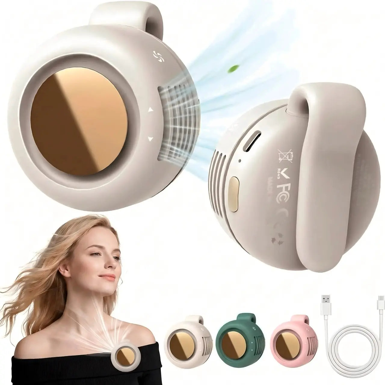 Experience Ultimate Comfort with the Westdeer Portable Silent Mini Bladeless Electric Fan - Your Perfect Travel Companion!