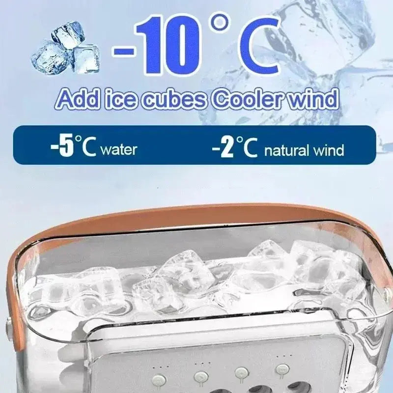 3-in-1 Portable Mini Air Cooler Fan with LED Night Light & Humidifier - Perfect for Home & Office